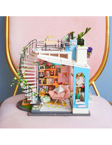 Kit Casa de Muñecas Miniatura ROLIFE DG12 con Luz LED