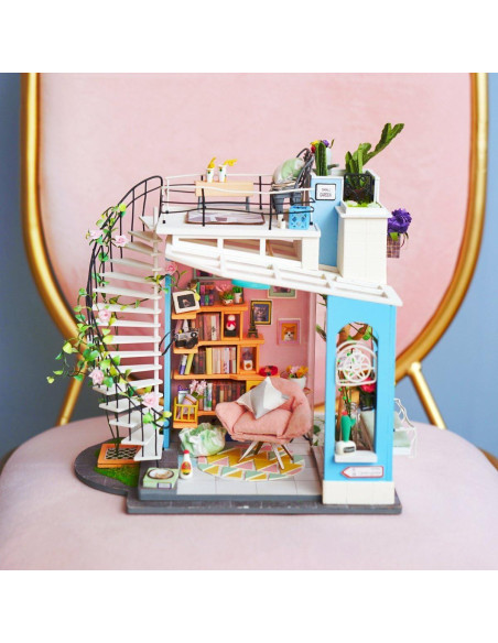 Kit Casa de Muñecas Miniatura ROLIFE DG12 con Luz LED