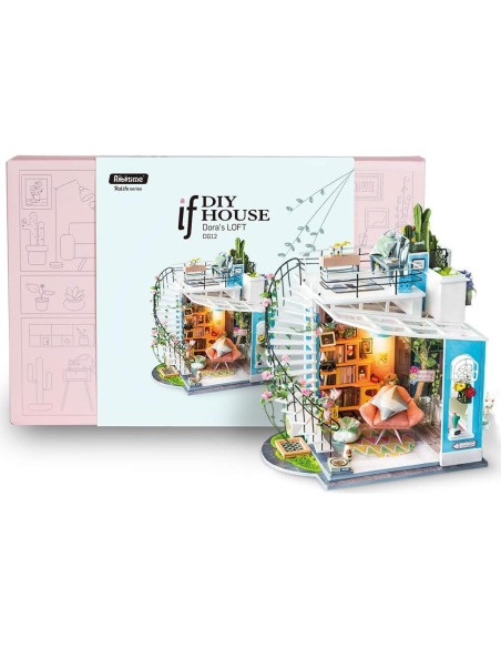 Kit Casa de Muñecas Miniatura ROLIFE DG12 con Luz LED