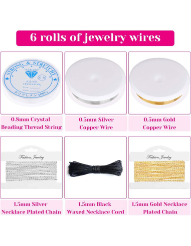 Kit de Fabricación de Joyas Shynek 1857 Piezas Adultos