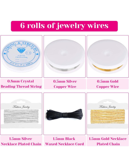 Kit de Fabricación de Joyas Shynek 1857 Piezas Adultos