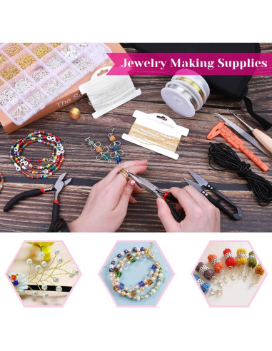 Kit de Fabricación de Joyas Shynek 1857 Piezas Adultos