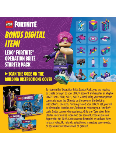 LEGO Fortnite Peely Bone - Set de construcción 1414 piezas