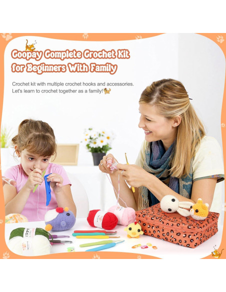 Kit de Crochet Coopay 58PCS para Principiantes Ergonómico