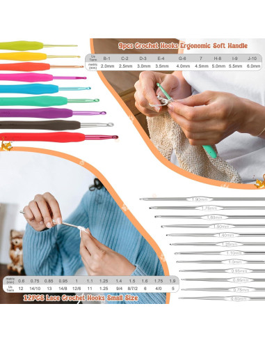 Kit de Crochet Coopay 58PCS para Principiantes Ergonómico