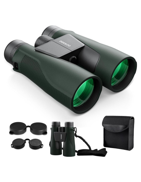 Binoculares Deesoo 15x56 HD Impermeables para Caza Verde
