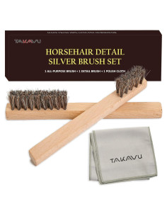 Juego de Cepillos de Detalle TAKAVU para Plata y Joyería