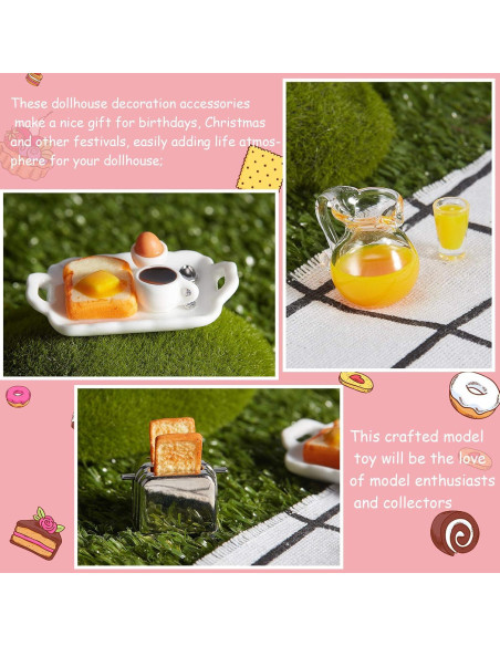 Accesorios Casa de Muñecas Skylety Mini Set Desayuno