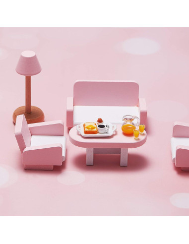 Accesorios Casa de Muñecas Skylety Mini Set Desayuno