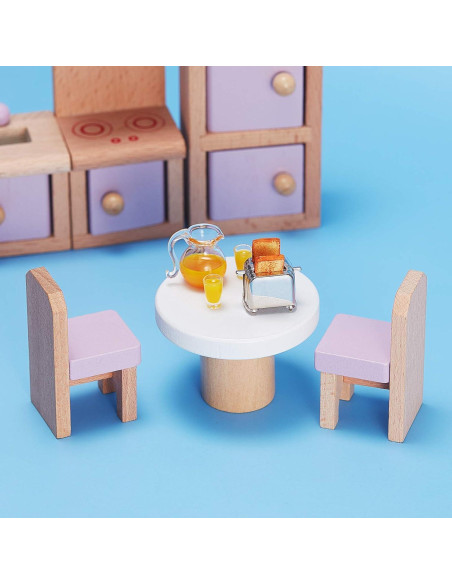 Accesorios Casa de Muñecas Skylety Mini Set Desayuno
