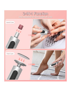 Removedor de Callos Eléctrico APTMAPT HX-16 2 en 1 Recargable 2