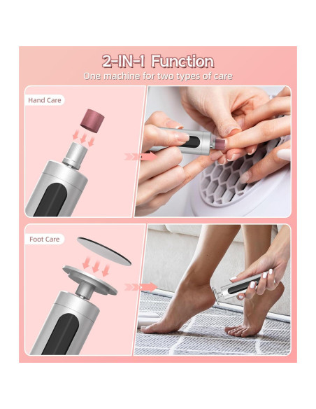 Removedor de Callos Eléctrico APTMAPT HX-16 2 en 1 Recargable Removedor de Callos Eléctrico APTMAPT HX-16 2 en 1 Recargable