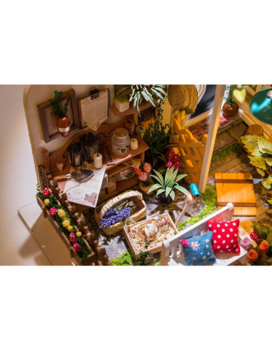 Rolife Kit Casa Miniatura Jardín de Miller 21.5x17.8x19.1cm