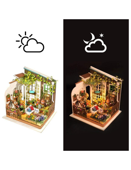 Rolife Kit Casa Miniatura Jardín de Miller 21.5x17.8x19.1cm