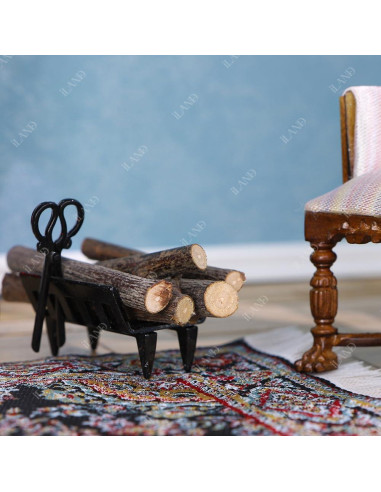 Chimenea Miniatura iLAND Neoclásica 1:12 con Luz y Accesorios