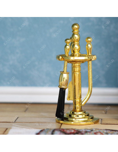 Chimenea Miniatura iLAND Neoclásica 1:12 con Luz y Accesorios