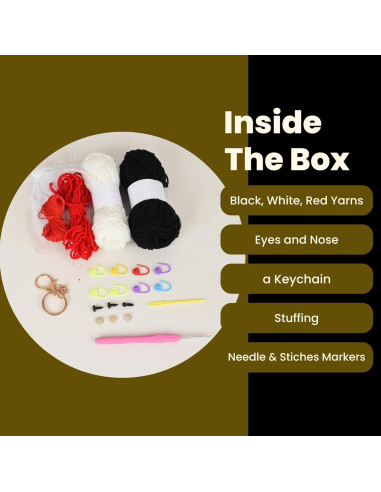 Kit de Crochet LUCK HEAVEN Panda Amigurumi para Principiantes