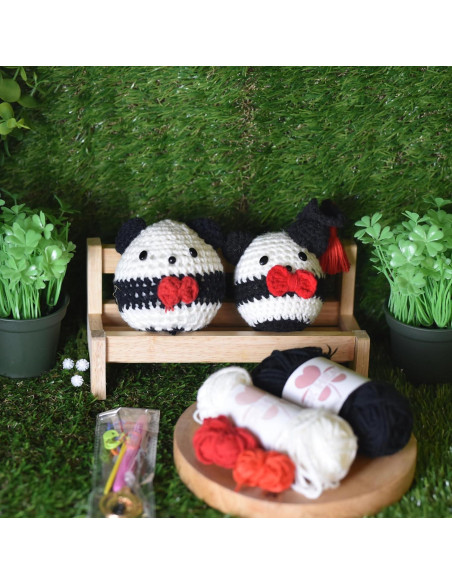Kit de Crochet LUCK HEAVEN Panda Amigurumi para Principiantes