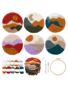 Kit de Posavasos Punch Needle Temlum para Principiantes