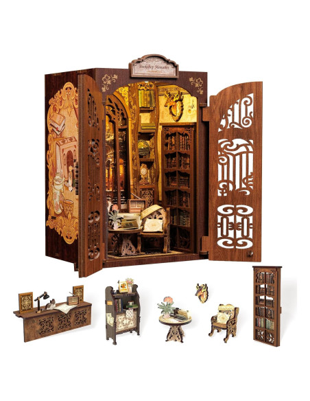 Kit de Nook de Libros Cutefun - Miniatura DIY 3D Decorativa