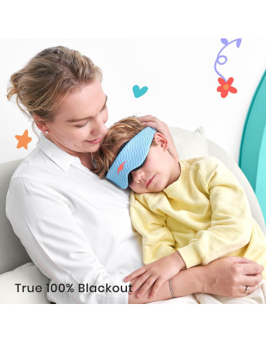 Manta Kids - Máscara de Sueño Ajustable para Niños Azul