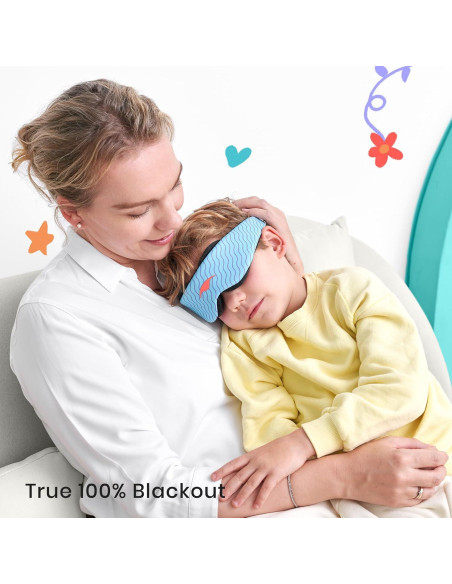 Manta Kids - Máscara de Sueño Ajustable para Niños Azul