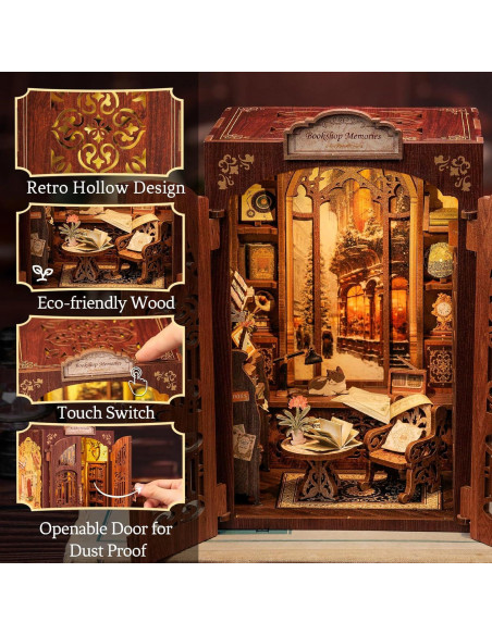 Kit de Nook de Libros Cutefun - Miniatura DIY 3D Decorativa