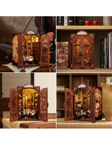 Kit de Nook de Libros Cutefun - Miniatura DIY 3D Decorativa