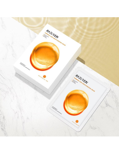 Mascarillas Faciales RAZUYEN Reafirmantes e Hidratantes 10 Pzas