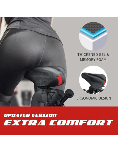 Cojín de Asiento para Bicicleta PeloFamily Gel Acolchado 2