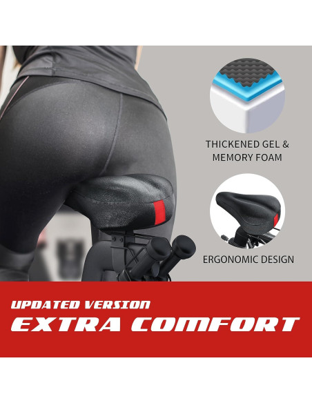 Cojín de Asiento para Bicicleta PeloFamily Gel Acolchado