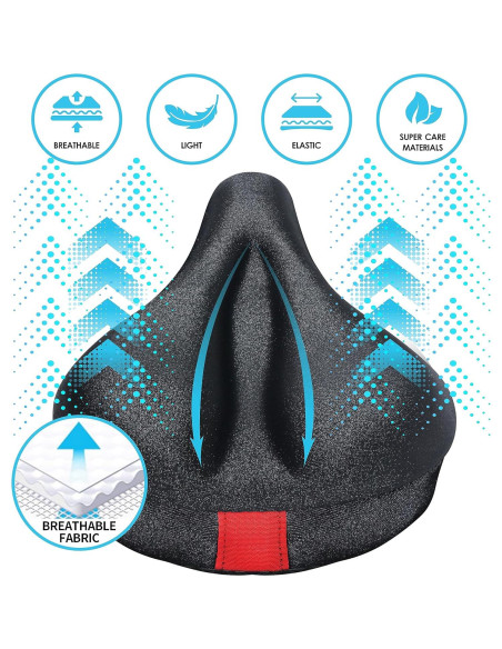 Cojín de Asiento para Bicicleta PeloFamily Gel Acolchado