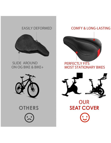 Cojín de Asiento para Bicicleta PeloFamily Gel Acolchado