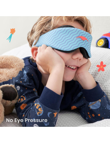 Manta Kids - Máscara de Sueño Ajustable para Niños Azul