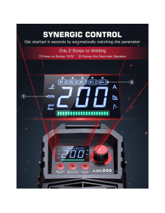 Soldador ARCCAPTAIN ARC200 200A Portátil con Pantalla LED 2