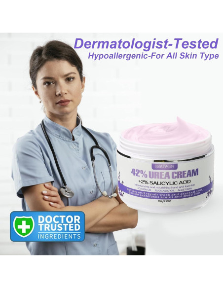 2 Paquetes Crema de Urea 42% y Ácido Salicílico 2% para Pies