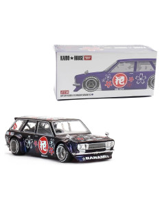 Coche Miniatura Diecast Datsun KAIDO 510 V3 Morado 1/64