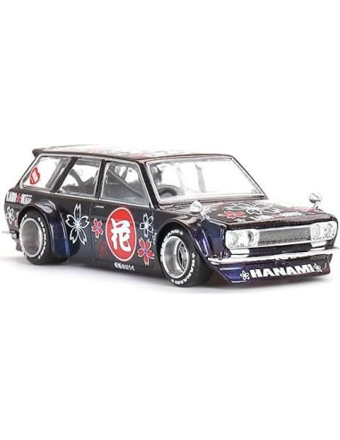 Coche Miniatura Diecast Datsun KAIDO 510 V3 Morado 1/64