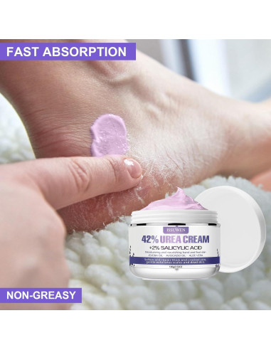 2 Paquetes Crema de Urea 42% y Ácido Salicílico 2% para Pies