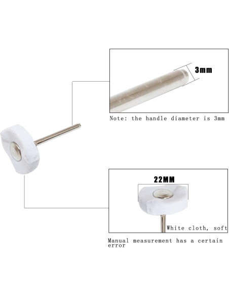 Ruedas de Pulido NP-68 para Taladro Rotativo 20 Piezas