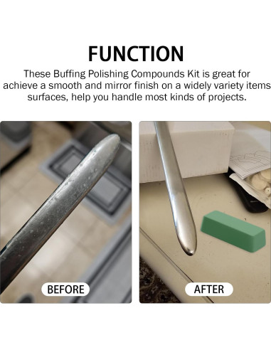 Kit de Pulido SCOTTCHEN 3 Piezas 113g - Verde, Blanco, Rojo