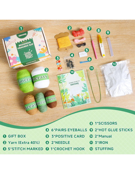 Kit de Crochet Imcrasy | 6 Plantas en Macetas | Tutoriales
