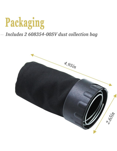 Bolsa de Polvo Reemplazo Gteana para Lijadora Dewalt D26451