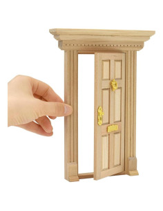 Puerta Miniatura iLAND Neoclásica 1:12 con Manija