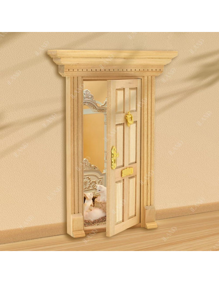 Puerta Miniatura iLAND Neoclásica 1:12 con Manija