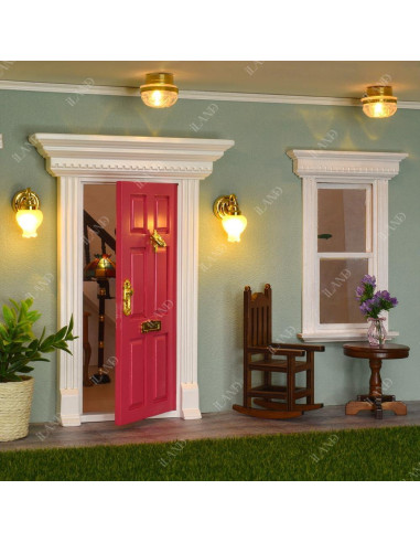 Puerta Miniatura iLAND Neoclásica 1:12 con Manija