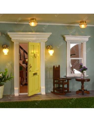 Puerta Miniatura iLAND Neoclásica 1:12 con Manija