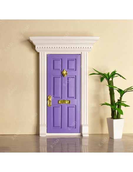 Puerta Miniatura iLAND Neoclásica 1:12 con Manija