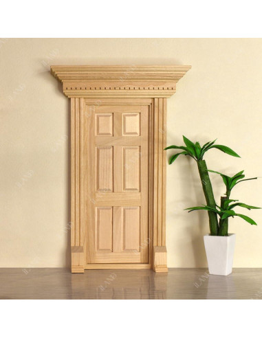 Puerta Miniatura iLAND Neoclásica 1:12 con Manija