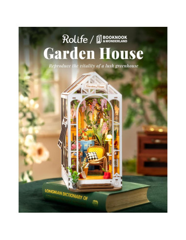 Rolife Kit DIY Nook de Libros 3D Madera con LED 24,13 cm